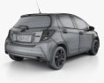 Toyota Yaris ハイブリッ 5ドア 2015 3Dモデル