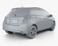 Toyota Yaris ハイブリッ 5ドア 2015 3Dモデル
