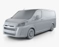 Toyota Hiace Passenger Van L1H1 Deluxe 2022 3d model clay render