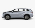Toyota Highlander Platinum 2022 3d model side view