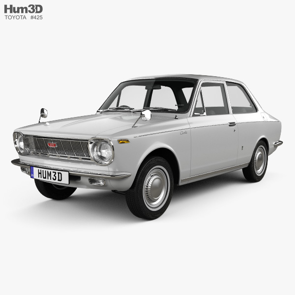 Toyota Corolla 2-door sedan 1966 3D model