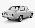 Toyota Corolla 2门 轿车 1966 3D模型 后视图