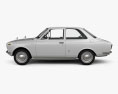 Toyota Corolla 2门 轿车 1966 3D模型 侧视图