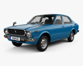 Toyota Corolla 4-door sedan 1974 3D model