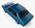 Toyota Corolla 4도어 세단 1974 3D 모델  top view
