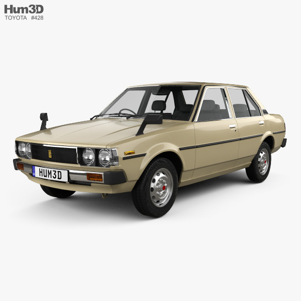 Toyota Corolla sedan 1979 3D model