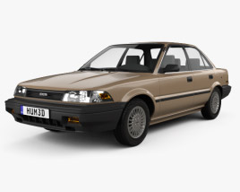Toyota Corolla sedan 1987 3D model