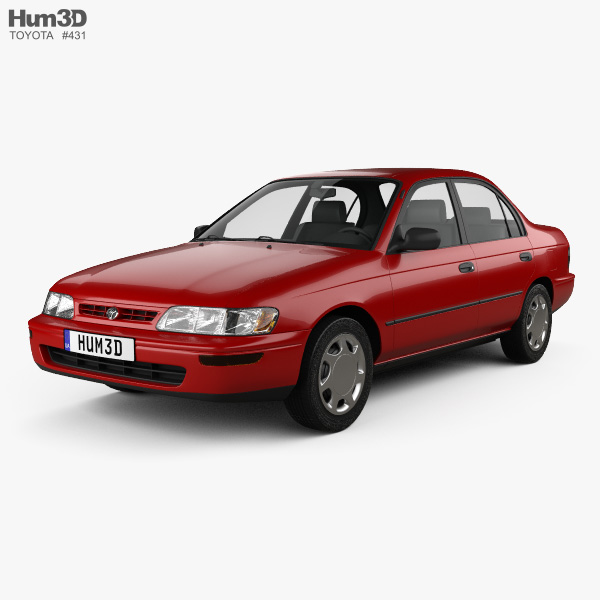 Toyota Corolla sedan 1995 3D model