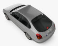 Toyota Corolla 5门 1999 3D模型 顶视图