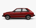 Toyota Starlet 1982 3d model side view
