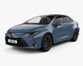 Toyota Corolla hybrid sedan 2022 3D model