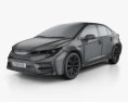 Toyota Corolla XSE US-spec Седан 2022 3D модель wire render