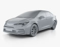Toyota Corolla XSE US-spec Седан 2022 3D модель clay render