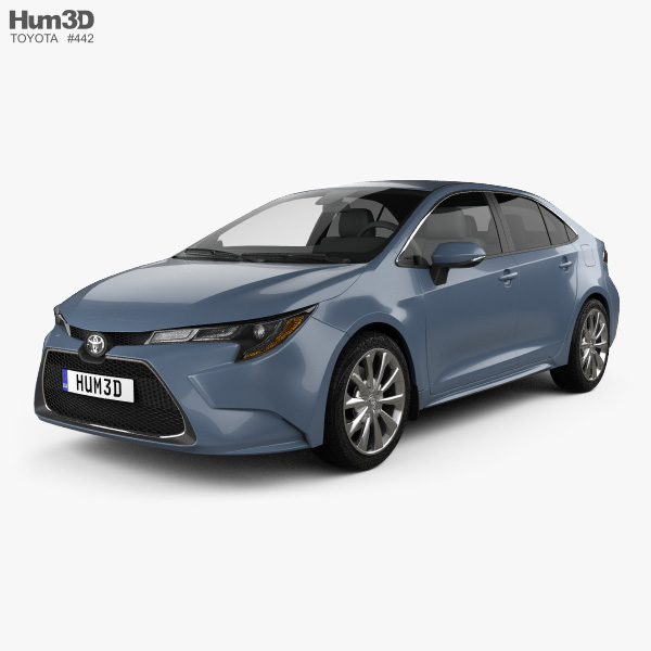 Toyota Corolla XLE US-spec sedan 2022 3D model