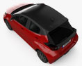 Toyota Yaris hybrid 2022 3d model top view