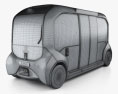 Toyota e-Palette 2020 3D模型 wire render