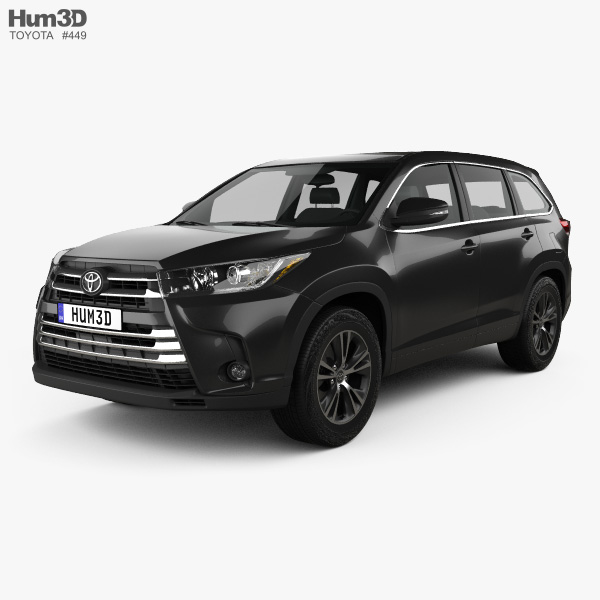 Toyota Highlander LEplus 2019 3D-Modell