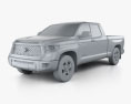Toyota Tundra ダブルキャブ SR5 2013 3Dモデル clay render