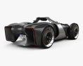 Toyota e-Racer 2020 3d model back view