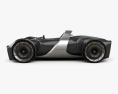 Toyota e-Racer 2020 Modello 3D vista laterale