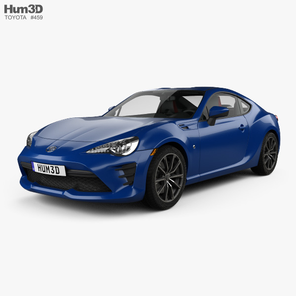 Toyota GT86 US-spec with HQ interior 2016 3D model