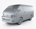 Toyota Hiace Passenger Van L1H2 GL RHD with HQ interior 2015 3d model clay render