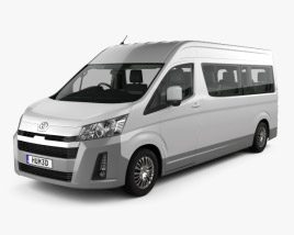 Toyota Hiace Passenger Van L2H2 GL with HQ interior RHD 2022 3D model