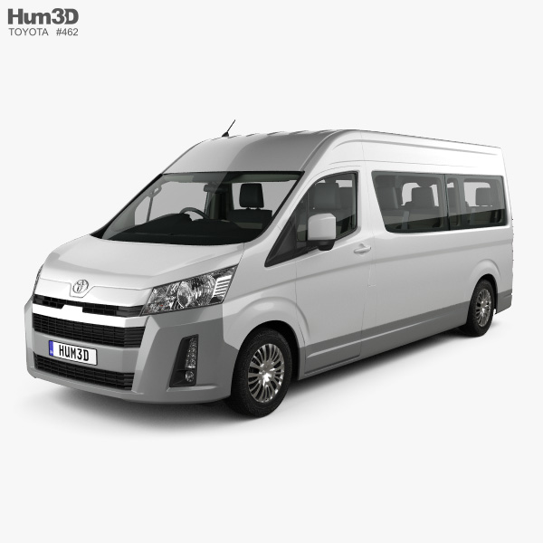 Toyota Hiace Passenger Van L2H2 GL with HQ interior RHD 2022 3D model