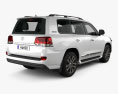 Toyota Land Cruiser Excalibur with HQ interior and engine 2020 3d model back view