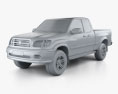 Toyota Tundra Access Cab SR5 with HQ interior 2003 3d model clay render