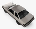 Toyota Soarer 1981 3D-Modell Draufsicht
