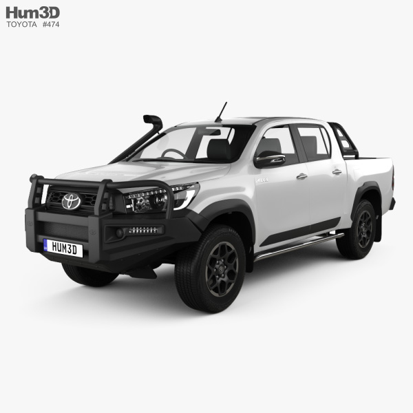 Toyota Hilux Double Cab Rugged 2022 3D model