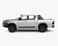 Toyota Hilux Double Cab Rugged 2022 3d model side view