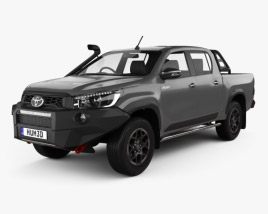 Toyota Hilux Double Cab Rugged X 2022 3D model