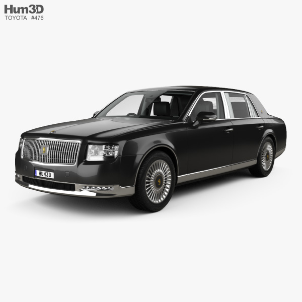 Toyota Century with HQ interior and engine 2021 3D model