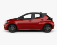 Toyota Yaris hybrid with HQ interior 2022 3d model side view