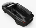 Toyota Highlander XLE 2022 3d model top view