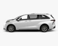 Toyota Sienna Limited 2022 3D-Modell Seitenansicht