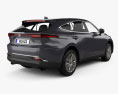 Toyota Venza Limited 2022 3d model back view