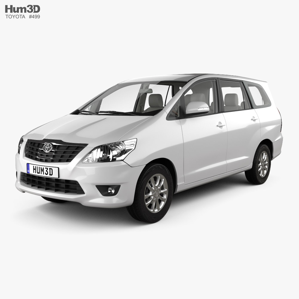 Toyota Innova with HQ interior 2014 3d model