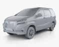 Toyota Avanza G 2022 3d model clay render