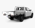 Toyota Hilux Extra Cab Alloy Tray SR 2022 3d model back view