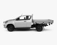 Toyota Hilux Extra Cab Alloy Tray SR 2022 3d model side view
