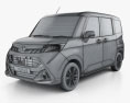 Toyota Tank 2020 3D模型 wire render
