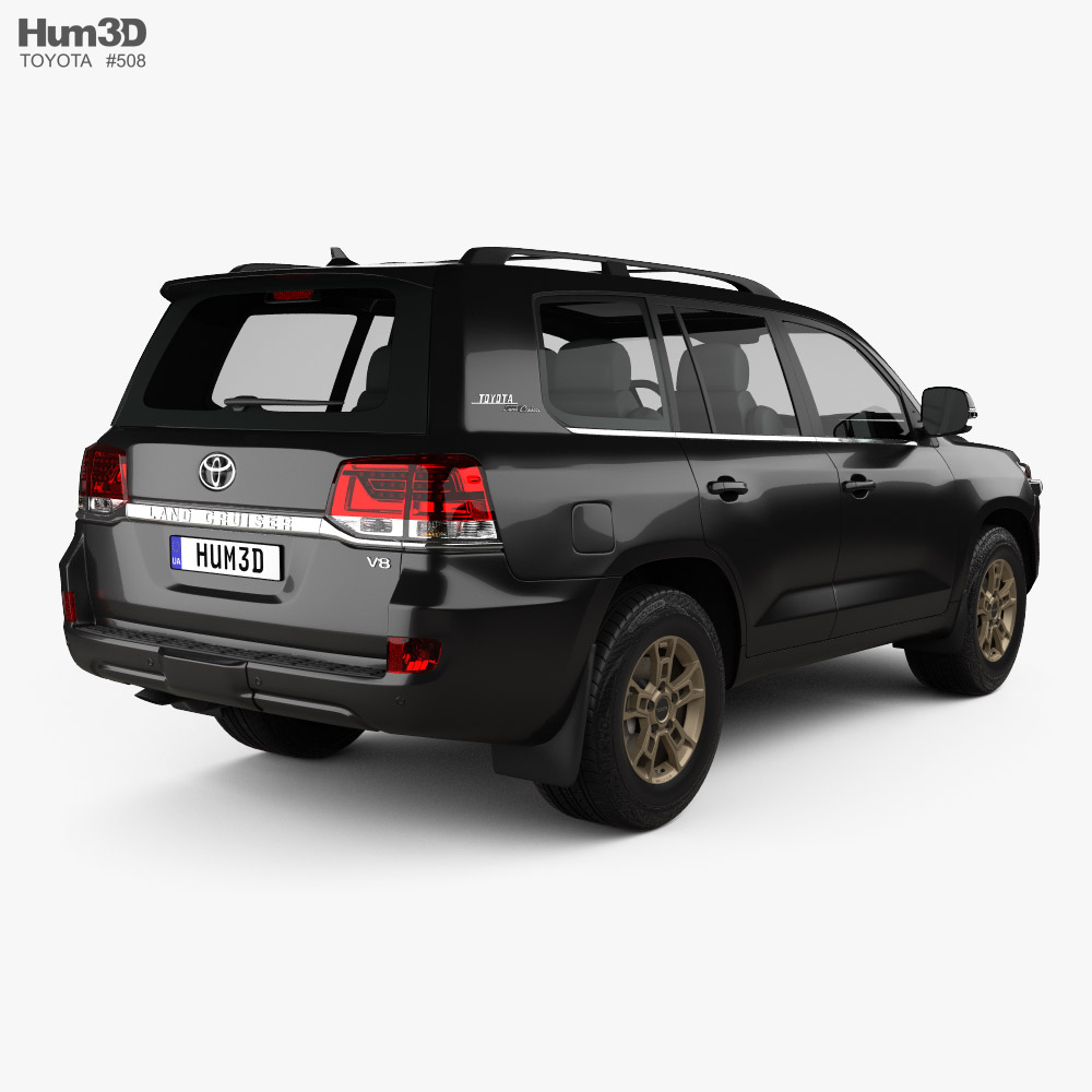 Toyota Land Cruiser US-spec Heritage Edition 2022 3d model back view