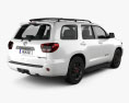 Toyota Sequoia TRD Pro 2021 3d model back view