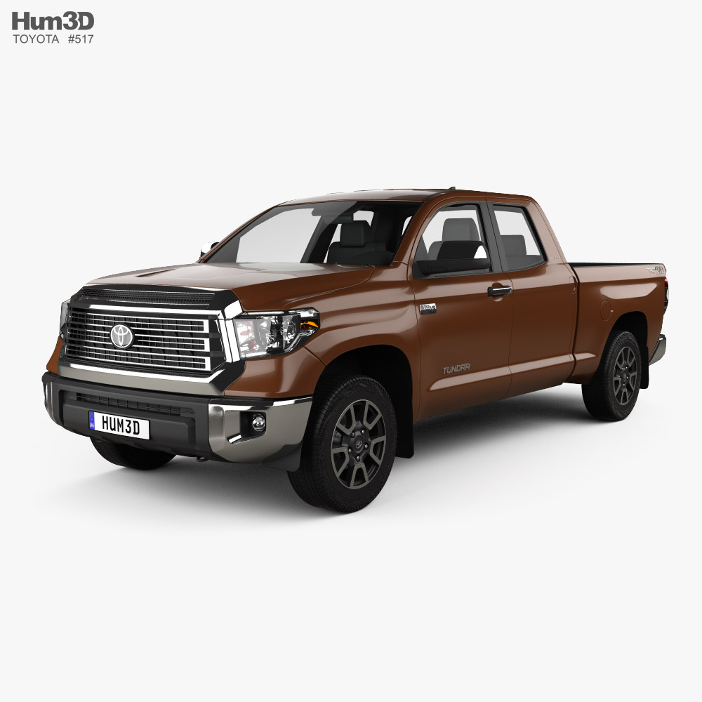 Toyota Tundra Double Cab Standard bed Limited 2022 3D модель
