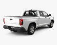 Toyota Tundra 더블캡 Standard bed SR 2022 3D 모델  back view