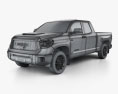 Toyota Tundra 더블캡 Standard bed TRD Pro 2021 3D 모델  wire render