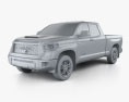 Toyota Tundra Doppelkabine Standard bed TRD Pro 2021 3D-Modell clay render